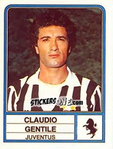 Sticker Claudio Gentile - Calciatori 1983-1984 n. 122 - Panini
