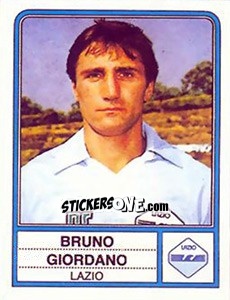 Sticker Bruno Giordano - Calciatori 1983-1984 n. 140 - Panini