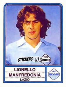 Figurina Lionello Manfredonia - Calciatori 1983-1984 - Panini
