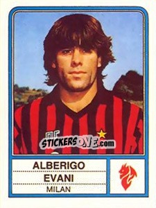 Sticker Alberigo Evani - Calciatori 1983-1984 - Panini