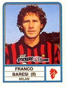 Sticker Franco Baresi - Calciatori 1983-1984 n. 154 - Panini