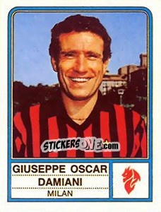 Sticker Giuseppe Oscar Damiani - Calciatori 1983-1984 n. 156 - Panini