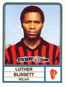 Cromo Luther Blissett - Calciatori 1983-1984 - Panini