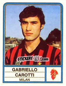Sticker Gabriello Carotti - Calciatori 1983-1984 n. 163 - Panini