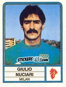 Sticker Giulio Nuciari - Calciatori 1983-1984 n. 165 - Panini