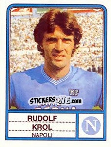 Sticker Rudolf Krol - Calciatori 1983-1984 - Panini