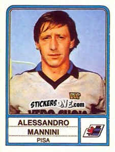 Sticker Alessandro Mannini - Calciatori 1983-1984 n. 195 - Panini