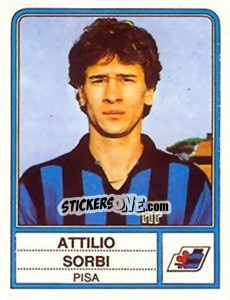Sticker Attilio Sorbi - Calciatori 1983-1984 - Panini
