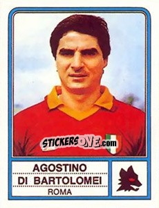 Cromo Agostino Di Bartolomei - Calciatori 1983-1984 - Panini