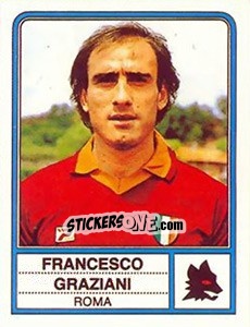 Sticker Francesco Graziani - Calciatori 1983-1984 n. 213 - Panini