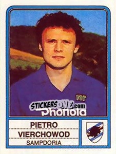 Figurina Pietro Vierchowod - Calciatori 1983-1984 - Panini