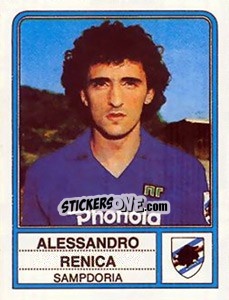 Figurina Alessandro Renica - Calciatori 1983-1984 - Panini