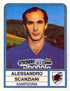 Cromo Alessandro Scanziani - Calciatori 1983-1984 - Panini