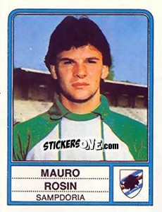 Sticker Mauro Rosin - Calciatori 1983-1984 n. 241 - Panini
