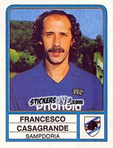 Sticker Francesco Casagrande - Calciatori 1983-1984 - Panini