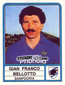 Sticker Gian Franco Bellotto - Calciatori 1983-1984 - Panini