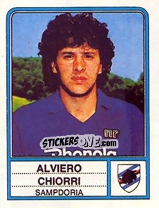 Sticker Alviero Chiorri - Calciatori 1983-1984 - Panini