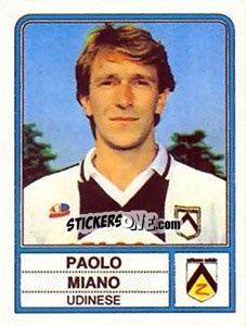 Figurina Paolo Miano - Calciatori 1983-1984 - Panini