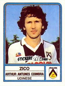 Figurina Zico Arthur Antunes Coimbra - Calciatori 1983-1984 - Panini