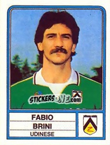 Sticker Fabio Brini - Calciatori 1983-1984 - Panini