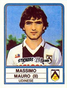 Cromo Massimo Mauro - Calciatori 1983-1984 - Panini