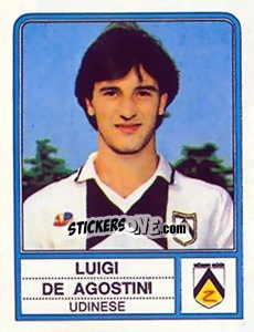 Cromo Luigi De Agostini - Calciatori 1983-1984 - Panini