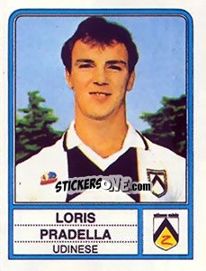 Sticker Loris Pradella - Calciatori 1983-1984 n. 283 - Panini