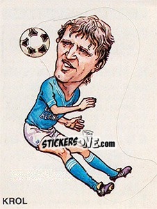 Cromo Caricatura Krol - Calciatori 1983-1984 - Panini