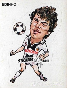 Cromo Caricatura Edinho - Calciatori 1983-1984 - Panini