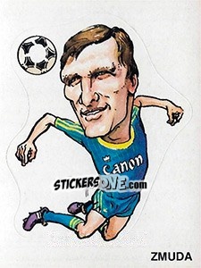 Sticker Caricatura Zmuda - Calciatori 1983-1984 - Panini