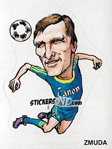 Cromo Caricatura Zmuda - Calciatori 1983-1984 - Panini