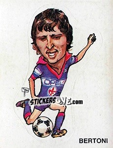 Cromo Caricatura Bertoni - Calciatori 1983-1984 - Panini