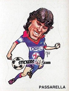 Sticker Caricatura Passarella - Calciatori 1983-1984 n. 295 - Panini