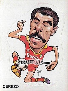 Sticker Caricatura Cerezo - Calciatori 1983-1984 n. 296 - Panini