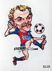 Sticker Caricatura Eloi - Calciatori 1983-1984 - Panini