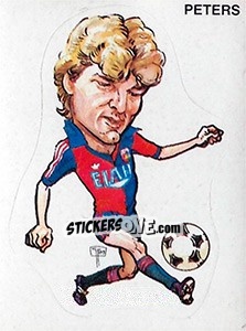 Figurina Caricatura Peters - Calciatori 1983-1984 - Panini