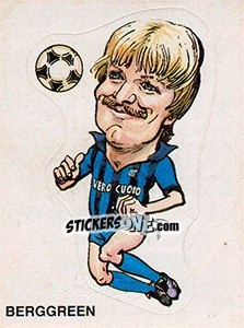 Sticker Caricatura Berggreen - Calciatori 1983-1984 - Panini