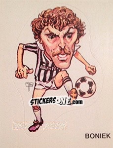 Sticker Caricatura Boniek - Calciatori 1983-1984 n. 307 - Panini