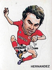 Sticker Caricatura Hernandez - Calciatori 1983-1984 - Panini