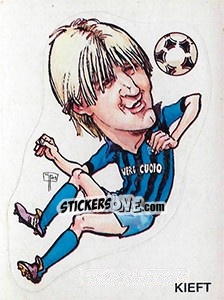 Sticker Caricatura Kieft - Calciatori 1983-1984 - Panini