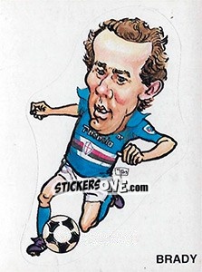 Sticker Caricatura Brady - Calciatori 1983-1984 - Panini