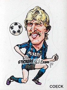 Sticker Caricatura Coeck - Calciatori 1983-1984 - Panini