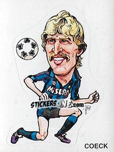 Sticker Caricatura Coeck - Calciatori 1983-1984 n. 314 - Panini