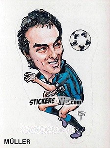 Sticker Caricatura Müller - Calciatori 1983-1984 n. 315 - Panini