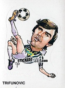 Sticker Caricatura Trifunovic - Calciatori 1983-1984 - Panini