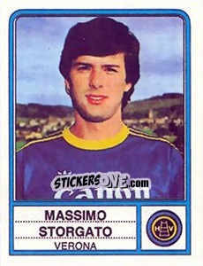 Sticker Massimo Storgato - Calciatori 1983-1984 - Panini