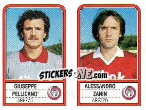 Sticker Giuseppe  Pellicano' / Alessandro Zanin - Calciatori 1983-1984 n. 338 - Panini