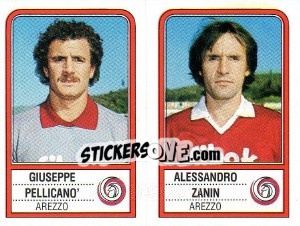 Cromo Giuseppe  Pellicano' / Alessandro Zanin - Calciatori 1983-1984 - Panini