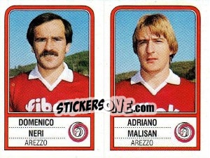 Sticker Domenico Neri / Adriano Malisan - Calciatori 1983-1984 n. 343 - Panini