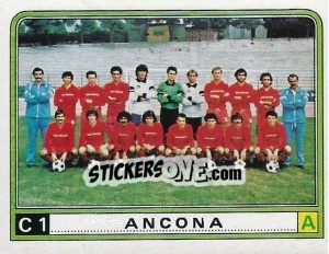 Sticker Squadra Ancona - Calciatori 1983-1984 - Panini